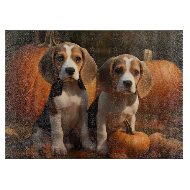 Pumpkin för beagle Puppy Autumn Delight (Framsidan)