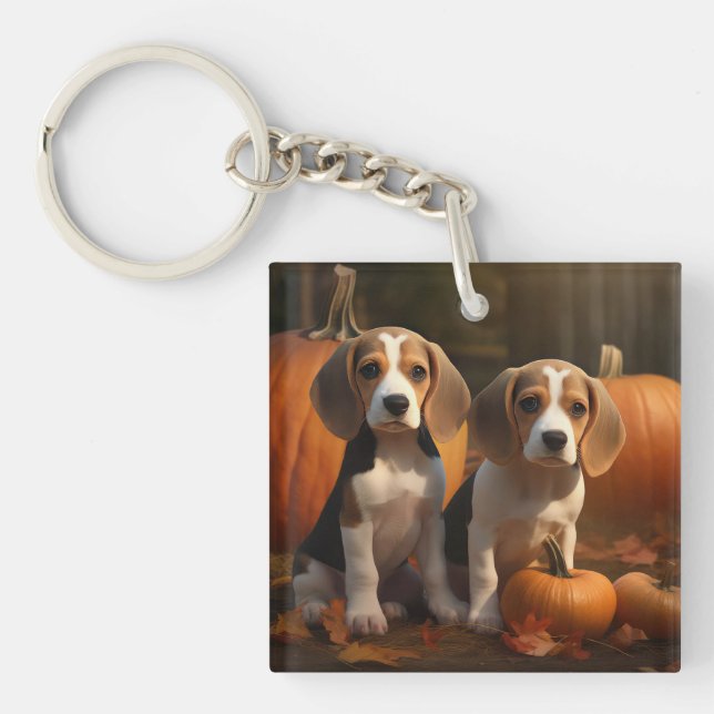 Pumpkin för beagle Puppy Autumn Delight (Framsidan)
