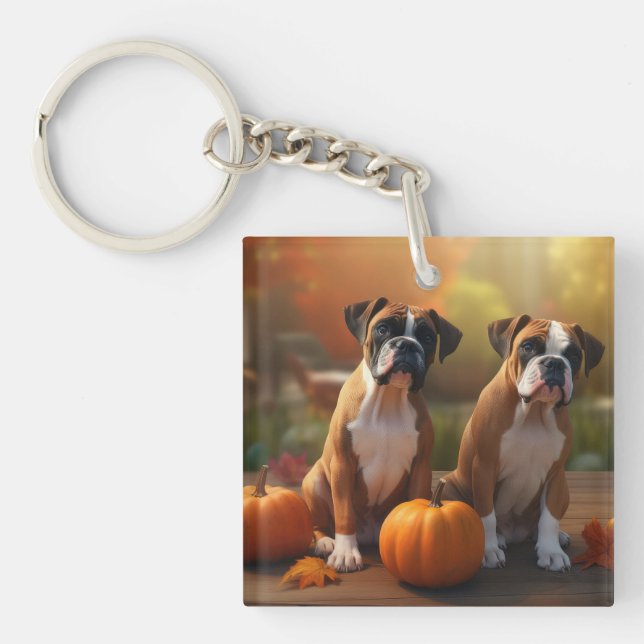 Pumpkin för Boxer Puppy Autumn Delight Pumpkin (Framsidan)
