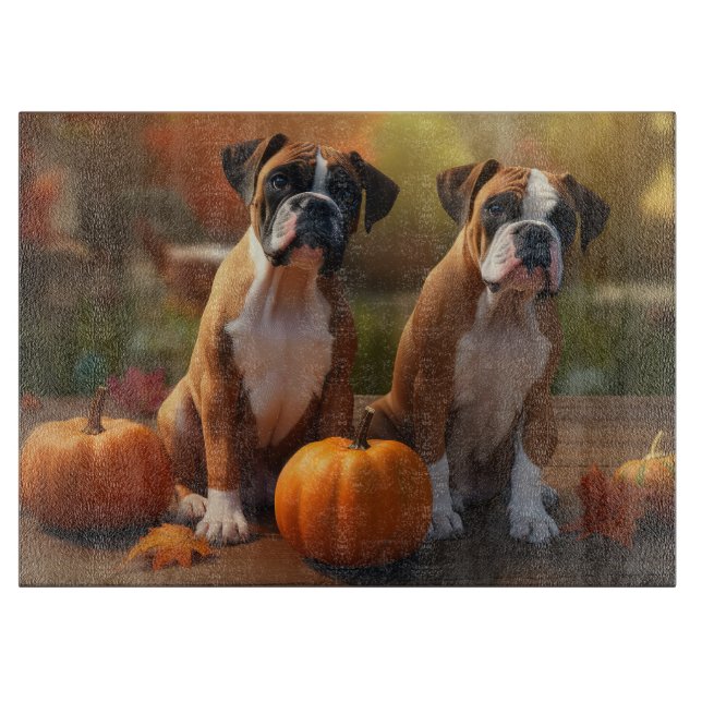 Pumpkin för Boxer Puppy Autumn Delight Pumpkin (Framsidan)