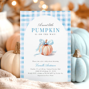 Pumpkin för Cute Halloween Baby Shower Inbjudningar