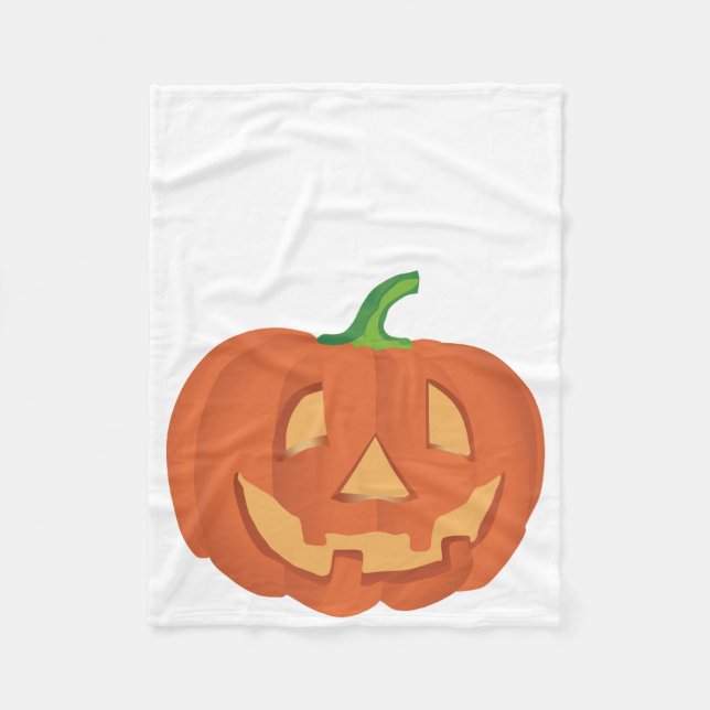 Pumpkin för Halloween 1 Fleecefilt (Framsidan)