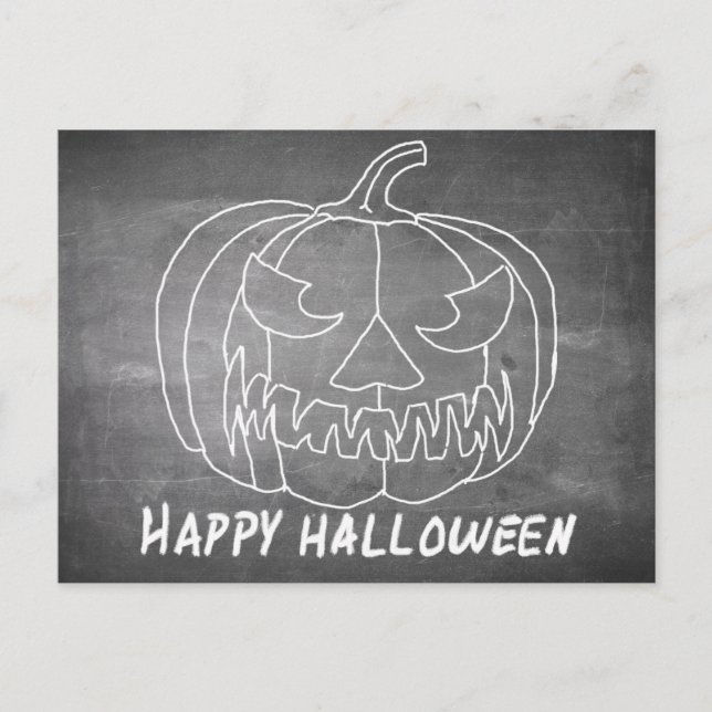 Pumpkin för Halloween 2-kretskort Helg Vykort (Framsida)