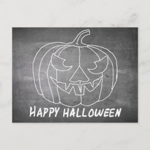 Pumpkin för Halloween 3-kretskort Helg Vykort