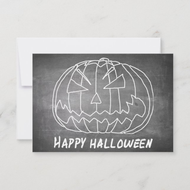 Pumpkin för Halloween 5-chalkboard-utseende (Framsida)