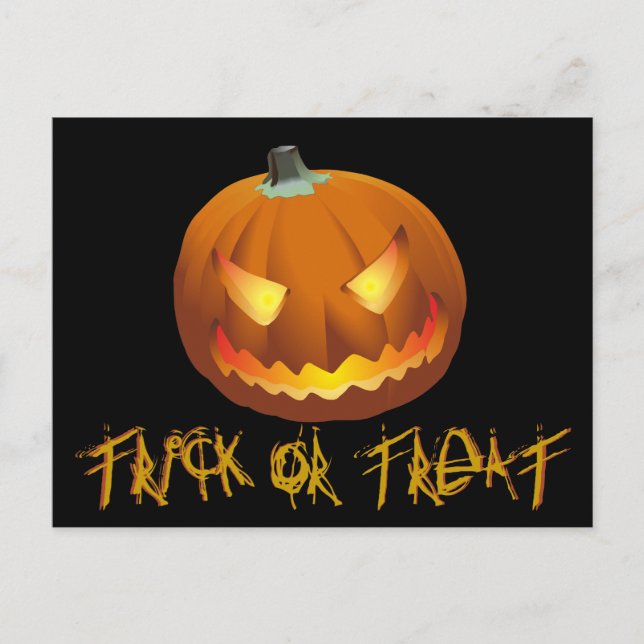 Pumpkin för Halloween 6 Helg Vykort (Framsida)