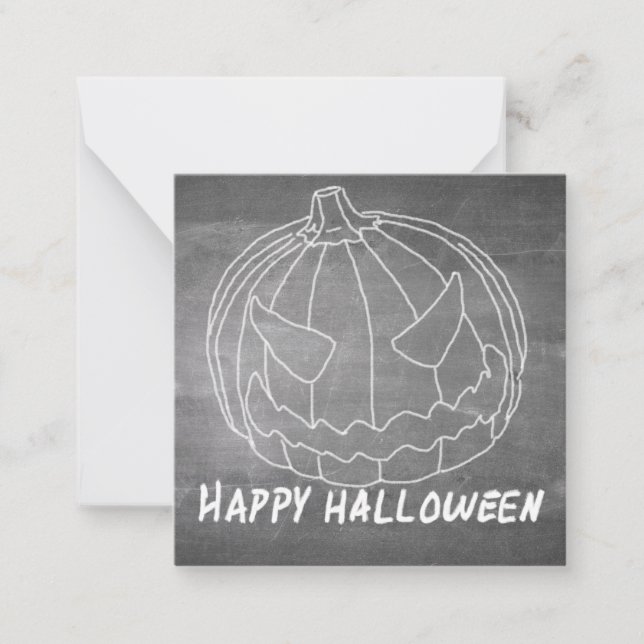Pumpkin för Halloween 6-kretskort Anteckningskort (Framsida)