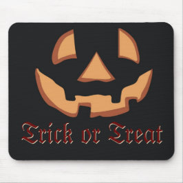 Pumpkin för Halloween i Black Mouse Pad Musmatta