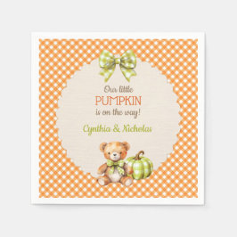 Pumpkin för höststifts Nalle Pappersservett