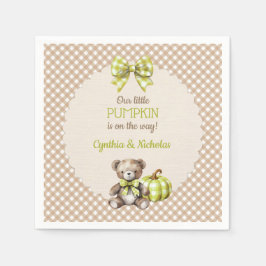 Pumpkin för höststifts Nalle Pappersservett