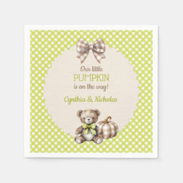 Pumpkin för höststifts Nalle Pappersservett