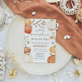 Pumpkin för kallisning av kalldusch för fallskärm inbjudningar