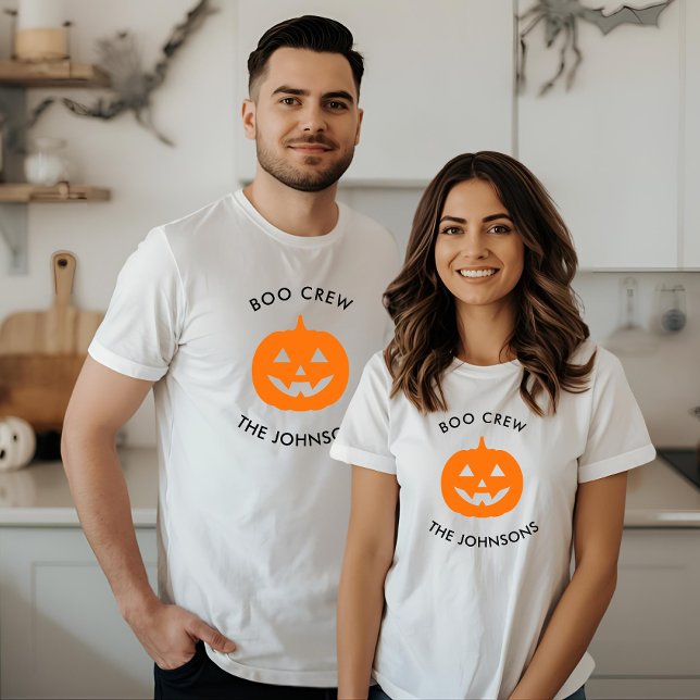 Pumpkin för minimalistisk Boo-besättning - Personl T Shirt (Skapare uppladdad)