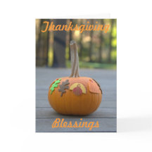 Pumpkin för Orangen thanksgiving Blessings