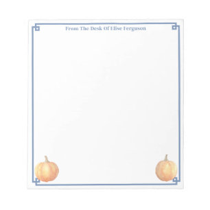 Pumpkin för tidslös Fall Orange Anteckning från Anteckningsblock