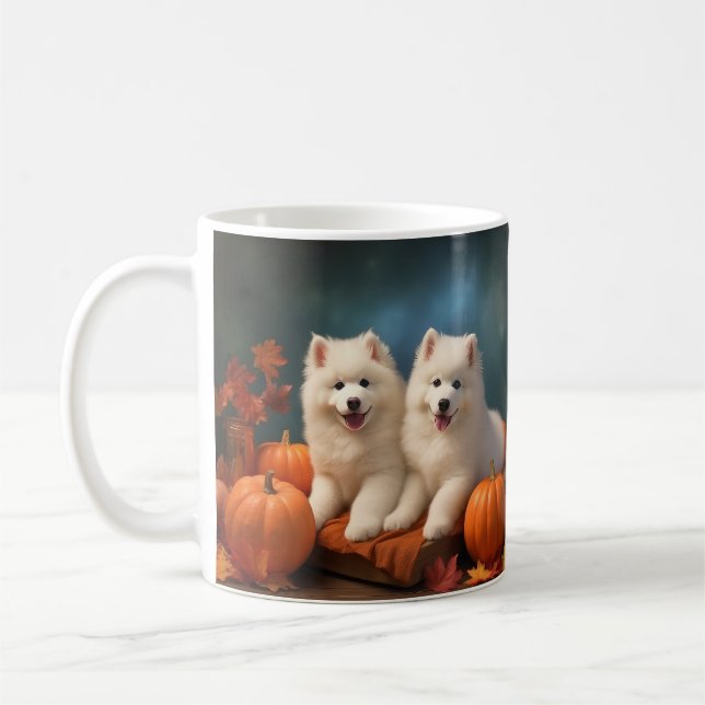 Pumpkin för uppy-höstmånen kaffemugg (Vänster)