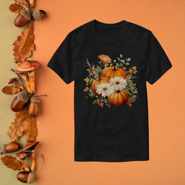 Pumpkin för vattenfärgshöst t shirt (Skapare uppladdad)