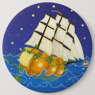 Pumpkin-Frakt i Sea Cinderella Nautical Fairytale Knapp