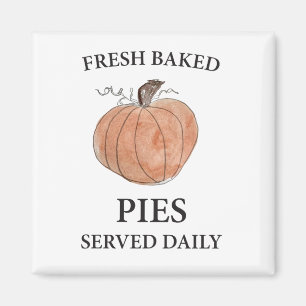 Pumpkin Fresh Baked Paj Art Magnet