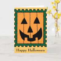 Pumpkin Frimärke-hälsningskort