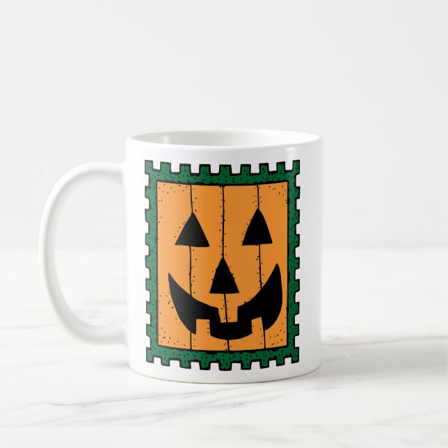 Pumpkin Frimärke-kaffe Mugg (Vänster)