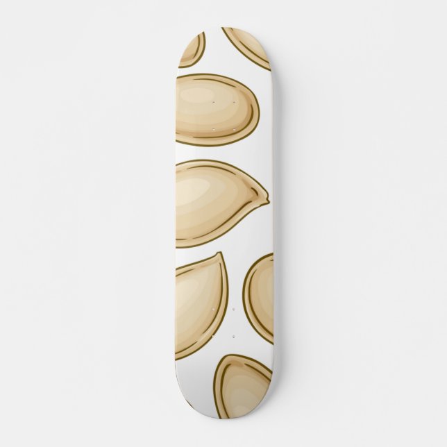 Pumpkin-frön mönster mini skateboard bräda 18,5 cm (Framsida)