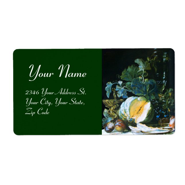 PUMPKIN, FRUKT OCH GLASSWARE-Thanksgiving Fraktsedel (Framsidan)