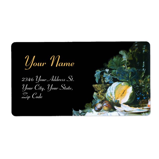 PUMPKIN, FRUKT OCH GLASSWARE-Thanksgiving Fraktsedel (Framsidan)