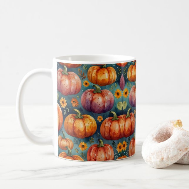 Pumpkin Garden Dreams Kaffemugg (Med munk)