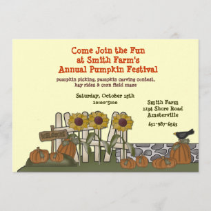 Pumpkin Garden-inbjudan Inbjudningar