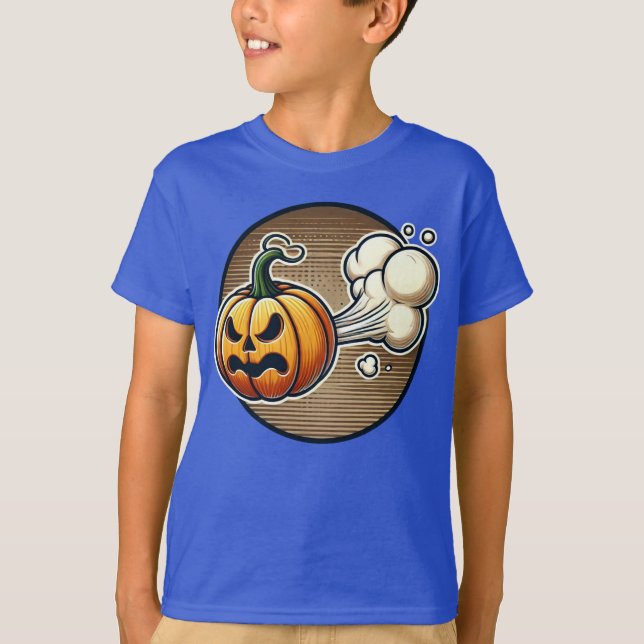 Pumpkin Gas Attack T Shirt (Framsida)