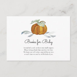 Pumpkin Gender Neutral Bokar för Baby djurutrymme Tilläggskort