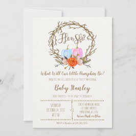 Pumpkin Gender Reveal-inbjudan Inbjudningar