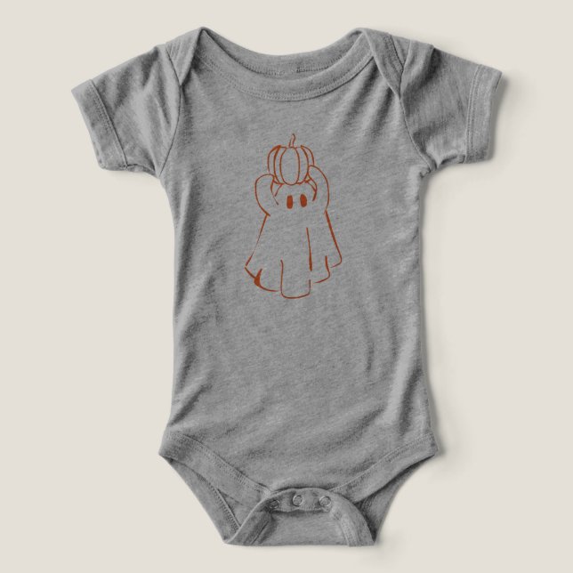 Pumpkin Ghost T Shirt (Design Framsida)
