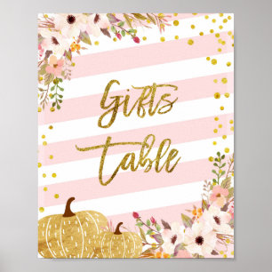 Pumpkin Gifts Bord-tecken Poster