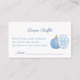 Pumpkin Ginger Burk Fall Baby Shower Diaper Raffle Tilläggskort