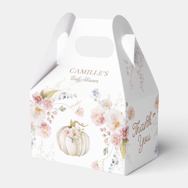 Pumpkin Girl Baby Shower Presentaskar (Framsidan Sidan)