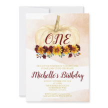 Pumpkin Girl Solros Guld första födelsedagen