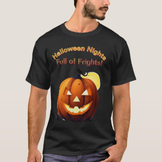 Pumpkin Glow Delight-Halloween Nights, Full of Fri T Shirt