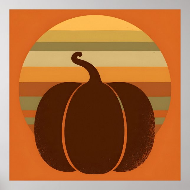 Pumpkin Glow Horizon Poster (Framsidan)