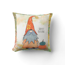 Pumpkin Gnome Dekorativ kudde
