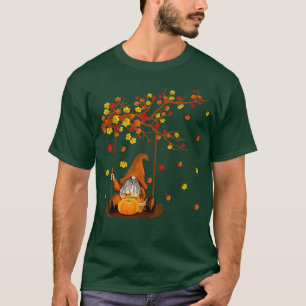 Pumpkin Gnomes faller hösten Cute Halloween Thanks T Shirt