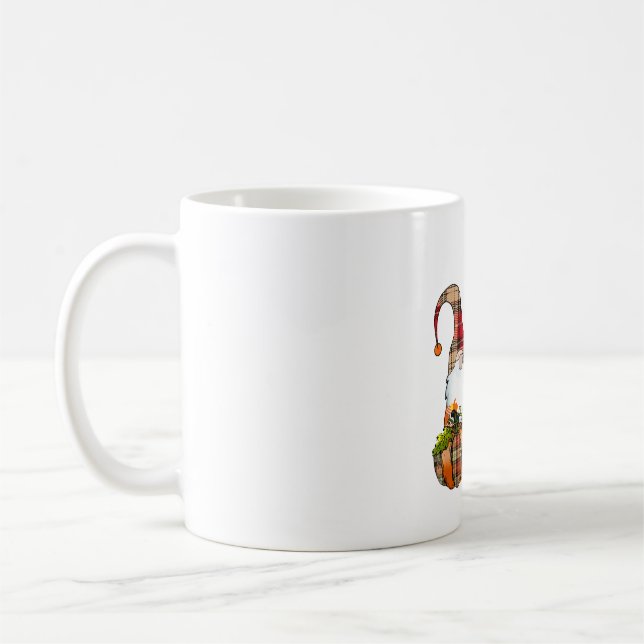 Pumpkin Gnomes sjunker hösten Cute Halloween Kaffemugg (Vänster)
