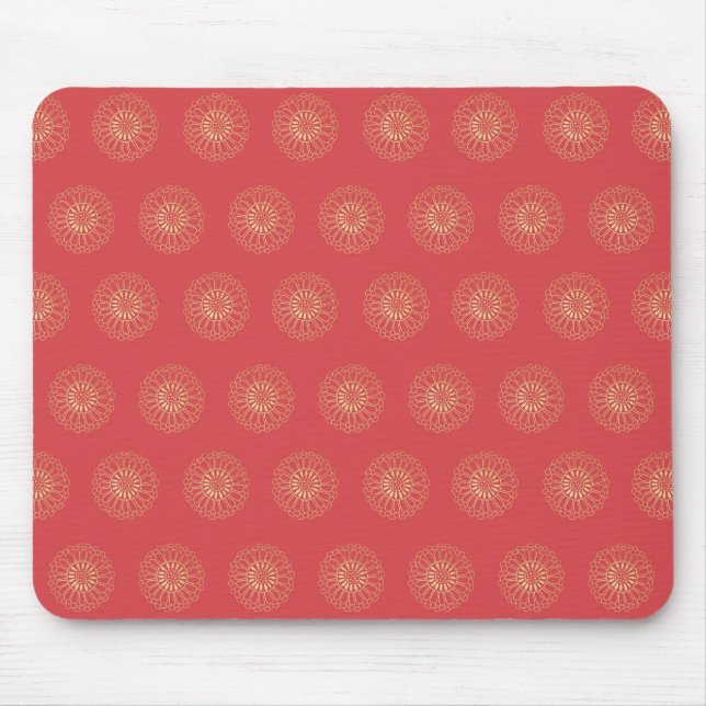 Pumpkin | Golden Zinnia Flower Medallions Musmatta (Framsidan)