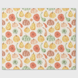 Pumpkin Gourd Autumn Baby Shower Presentpapper