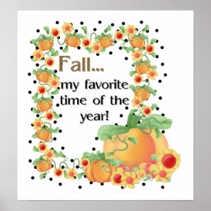 Pumpkin Gräns - fyll i min favoritutskrift/Poster Poster