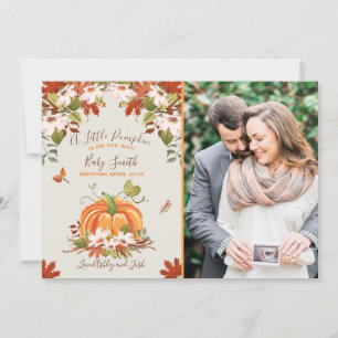 Pumpkin Gravid Meddelande höstnedgång Baby