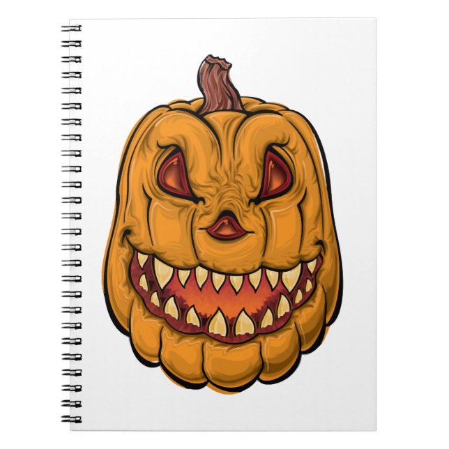 Pumpkin Halloween Anteckningsbok (Framsidan)