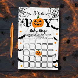 Pumpkin Halloween Baby Shower Bingo