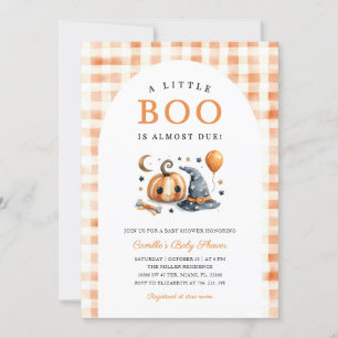 Pumpkin Halloween Baby Shower-inbjudan Inbjudningar